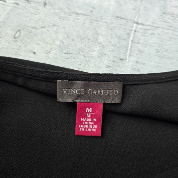 Vince Camuto 3/4 Sleeve Flutter Sleeve Blouse Womens Medium - Picture 9 of 12